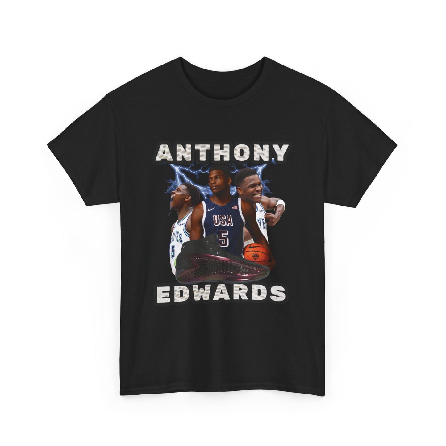 BLUE Anthony Edwards shirt Nba Tee Anthony Edwards poster png