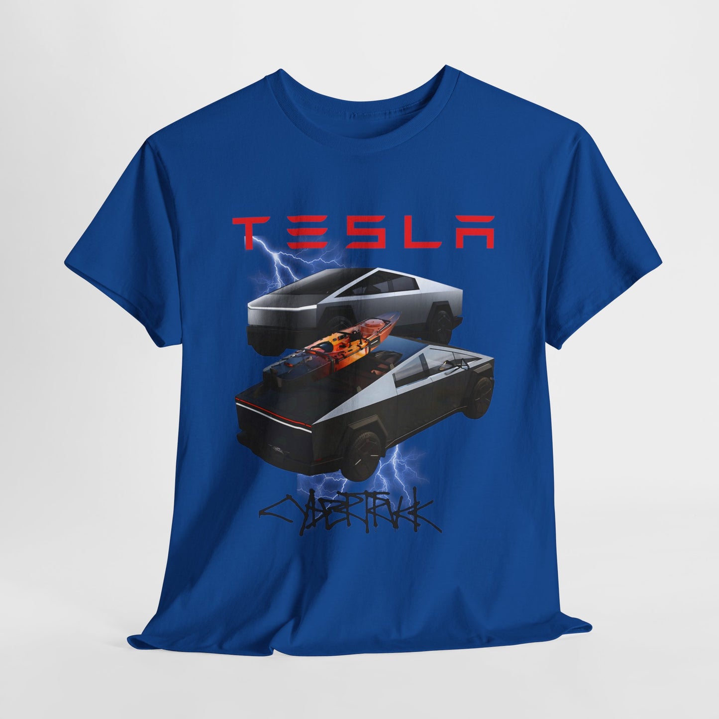 TESLA Double Truck Unisex Heavy Cotton Tee