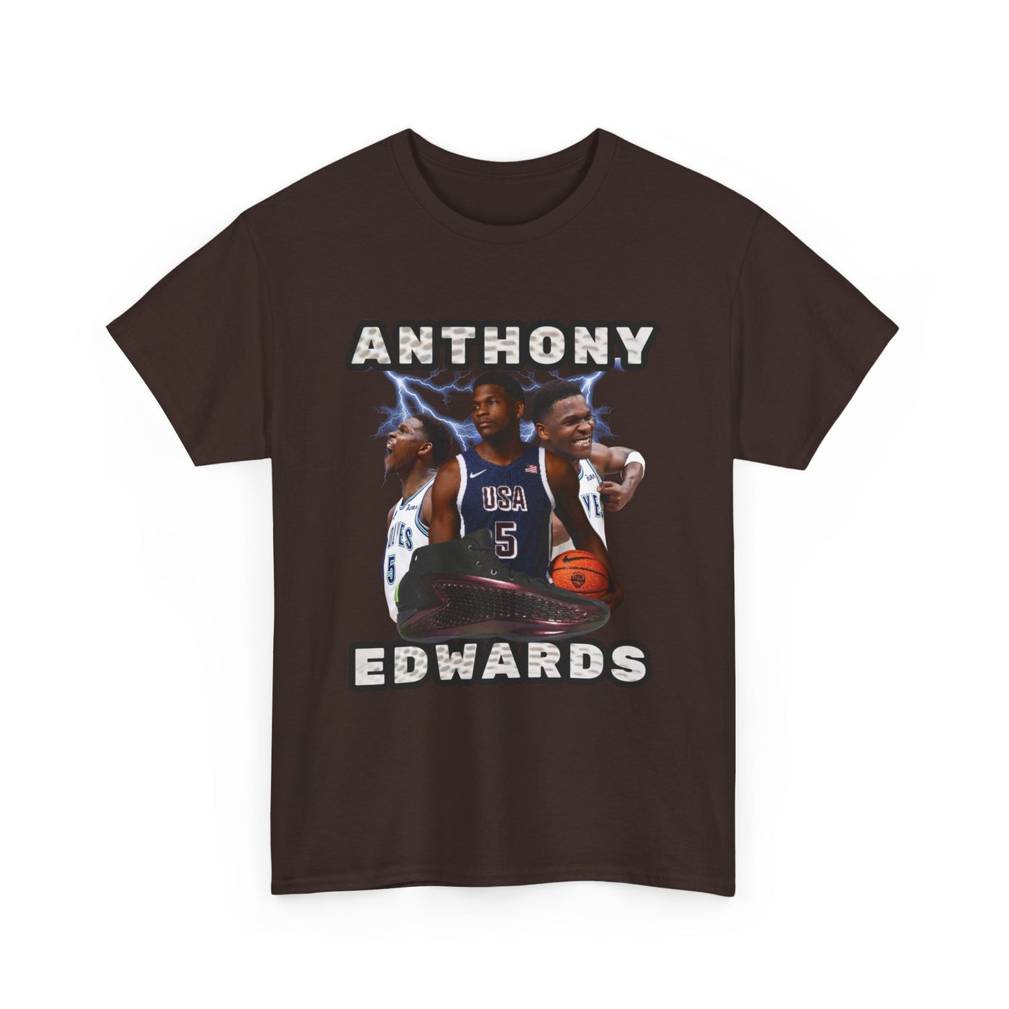 BLUE Anthony Edwards shirt Nba Tee Anthony Edwards poster png