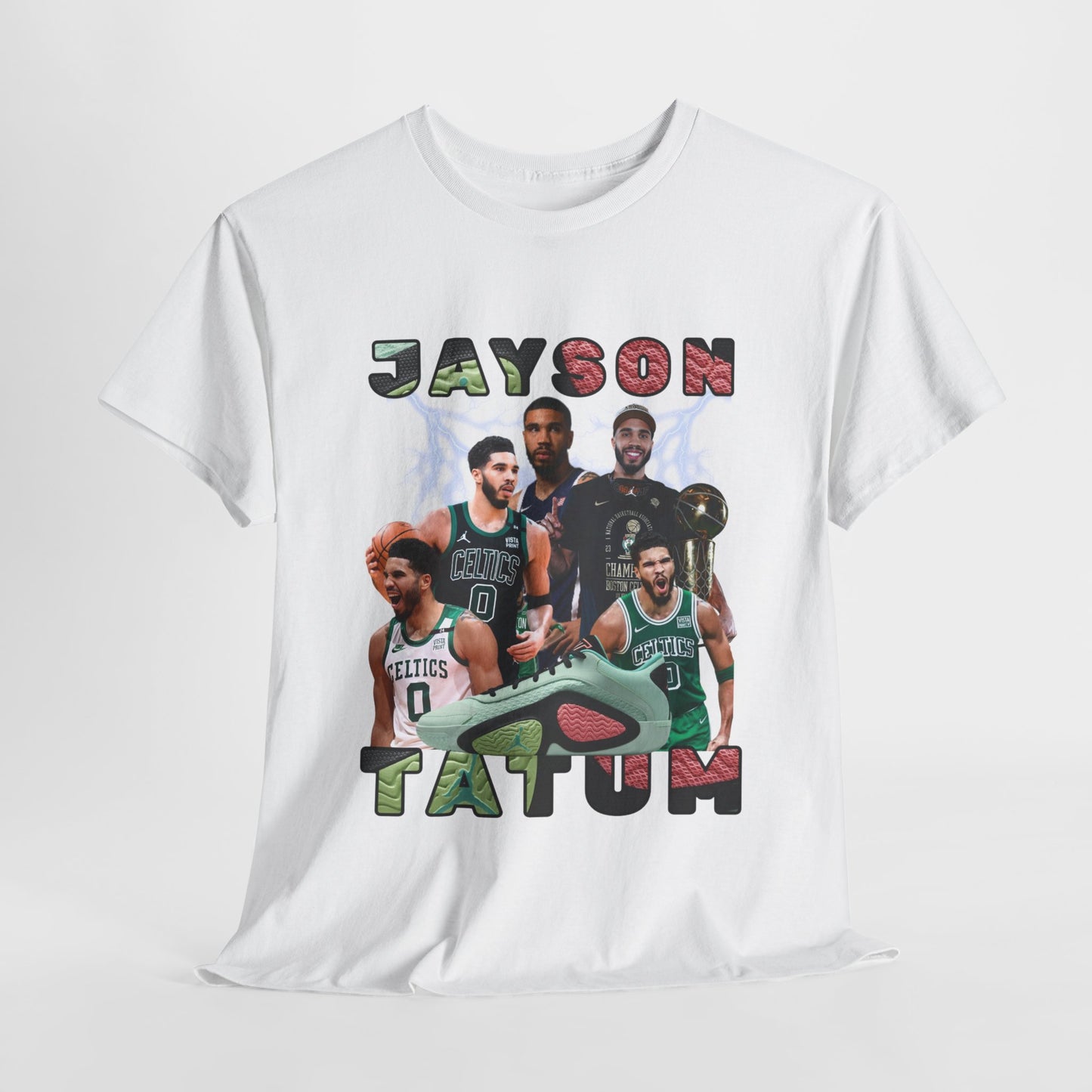 JAYSON Tatum NBA Team Tee Duke shirt Boston Celtics Jaylen Brown Graphic Art Autograph Jordan Shoe Tatum 2 Vortex Basketball Shoes Unisex Heavy Cotton Tee