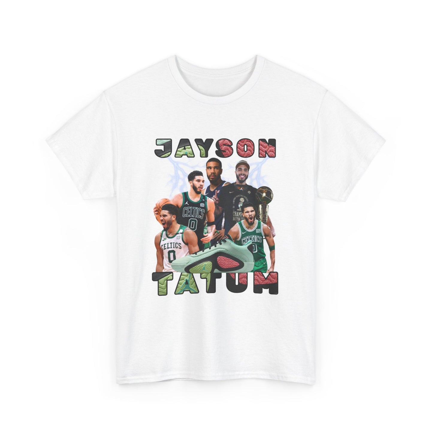 JAYSON Tatum NBA Team Tee Duke shirt Boston Celtics Jaylen Brown Graphic Art Autograph Jordan Shoe Tatum 2 Vortex Basketball Shoes Unisex Heavy Cotton Tee