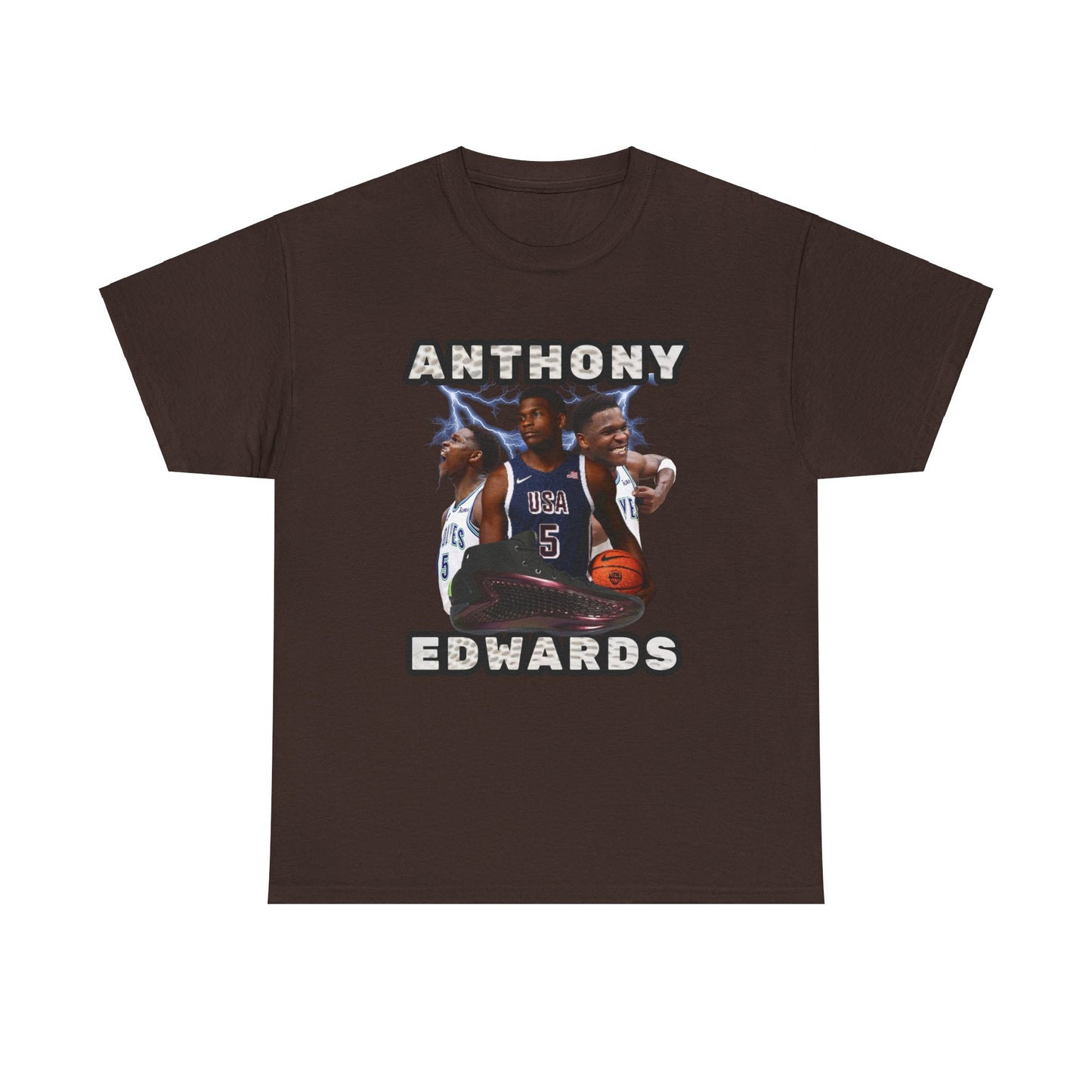 BLUE Anthony Edwards shirt Nba Tee Anthony Edwards poster png