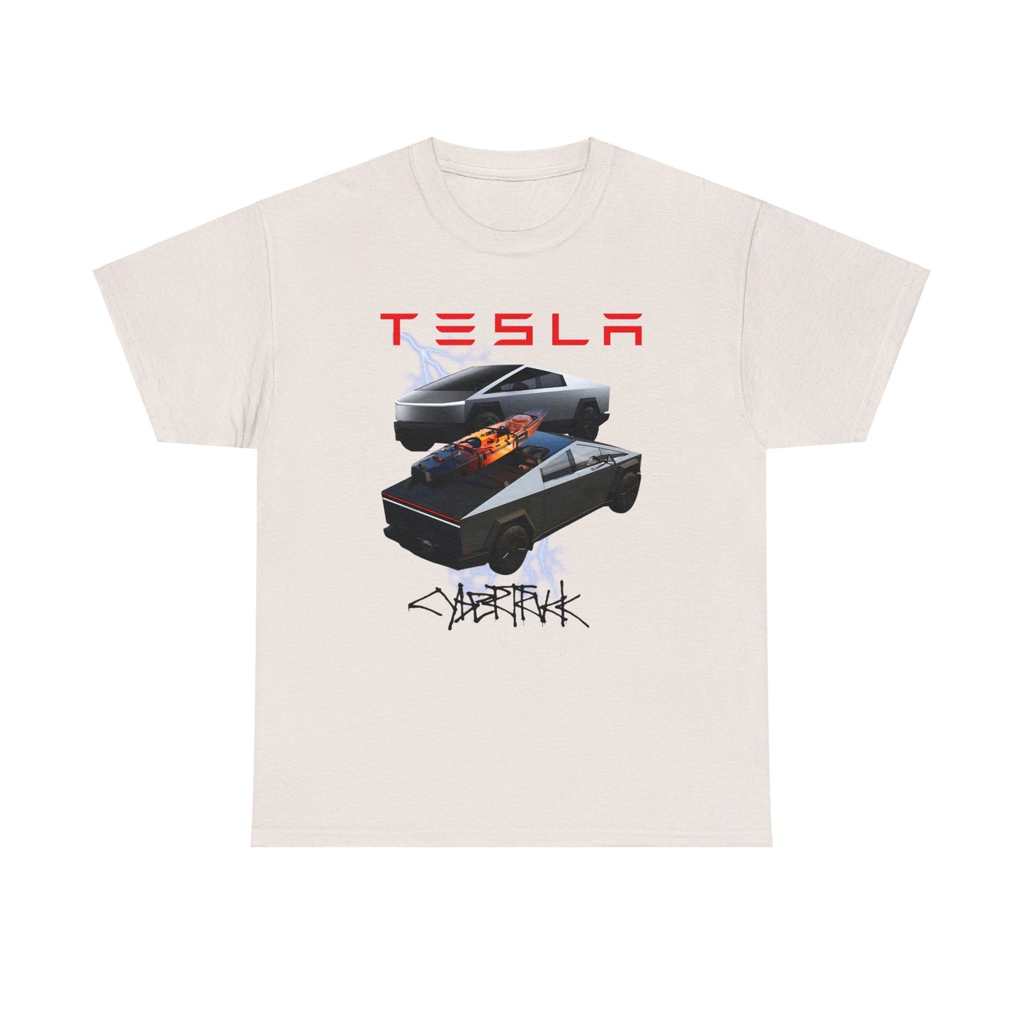 TESLA Double Truck Unisex Heavy Cotton Tee