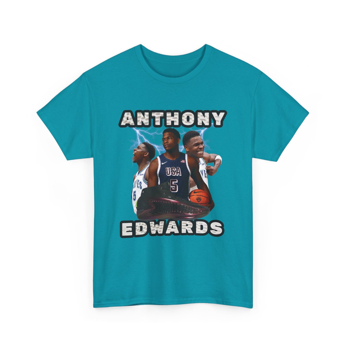 BLUE Anthony Edwards shirt Nba Tee Anthony Edwards poster png