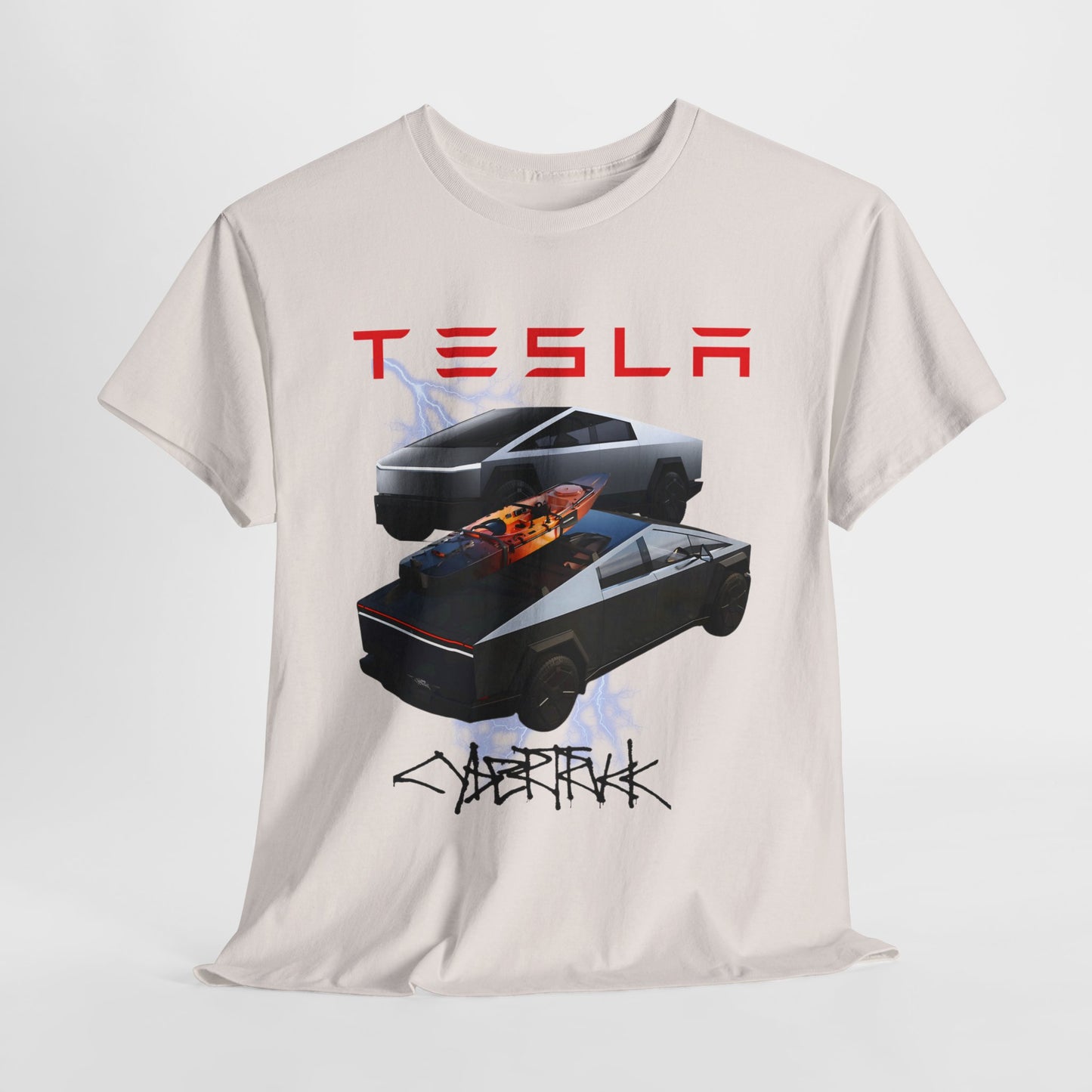 TESLA Double Truck Unisex Heavy Cotton Tee
