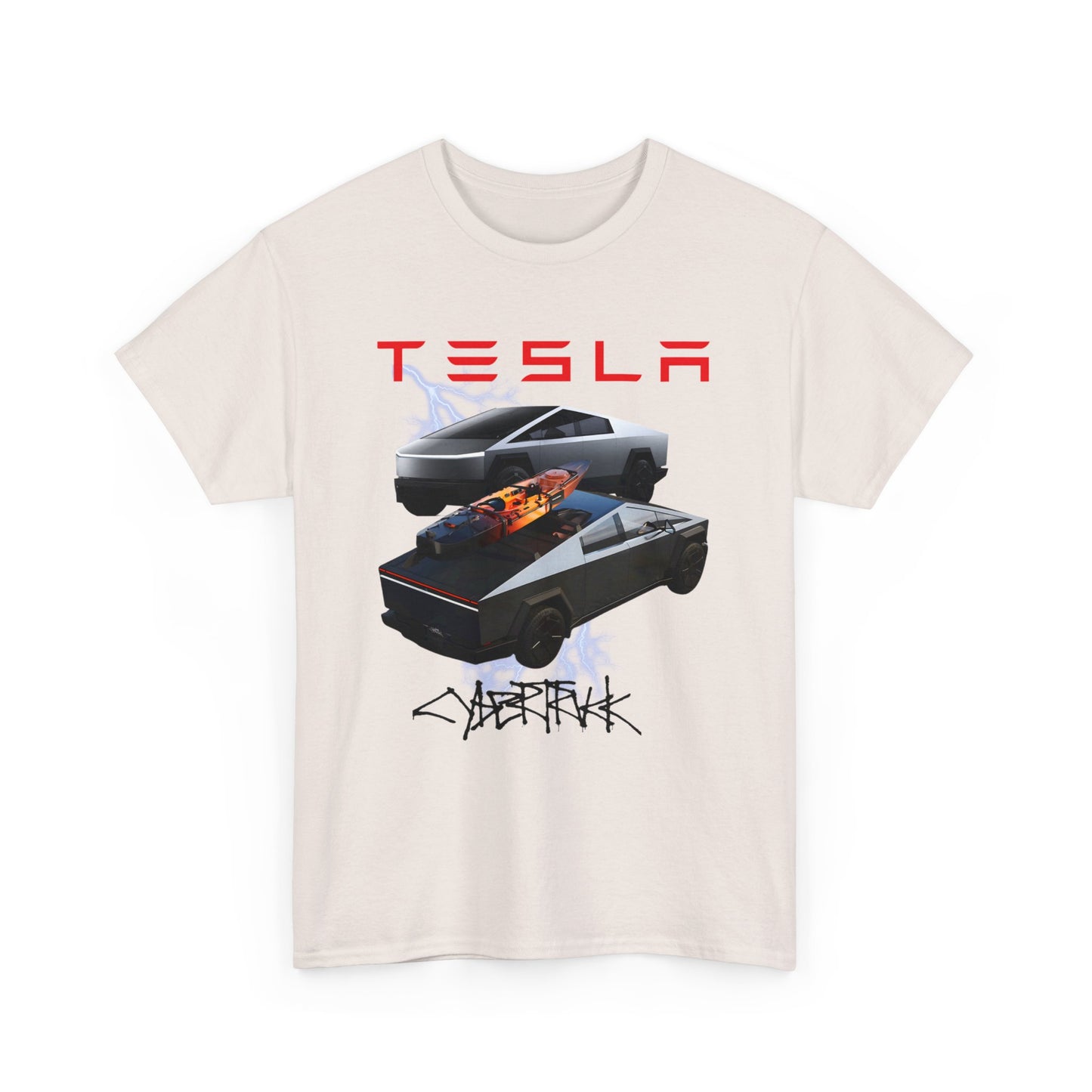 TESLA Double Truck Unisex Heavy Cotton Tee