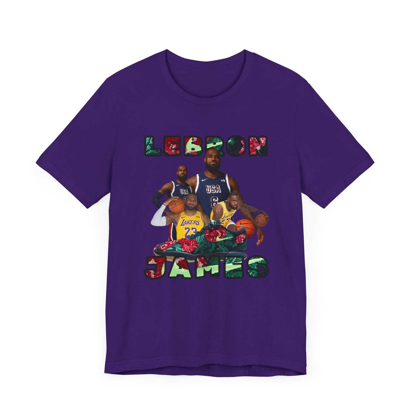 PURPLE Lebron Unisex Jersey Short Sleeve Tee