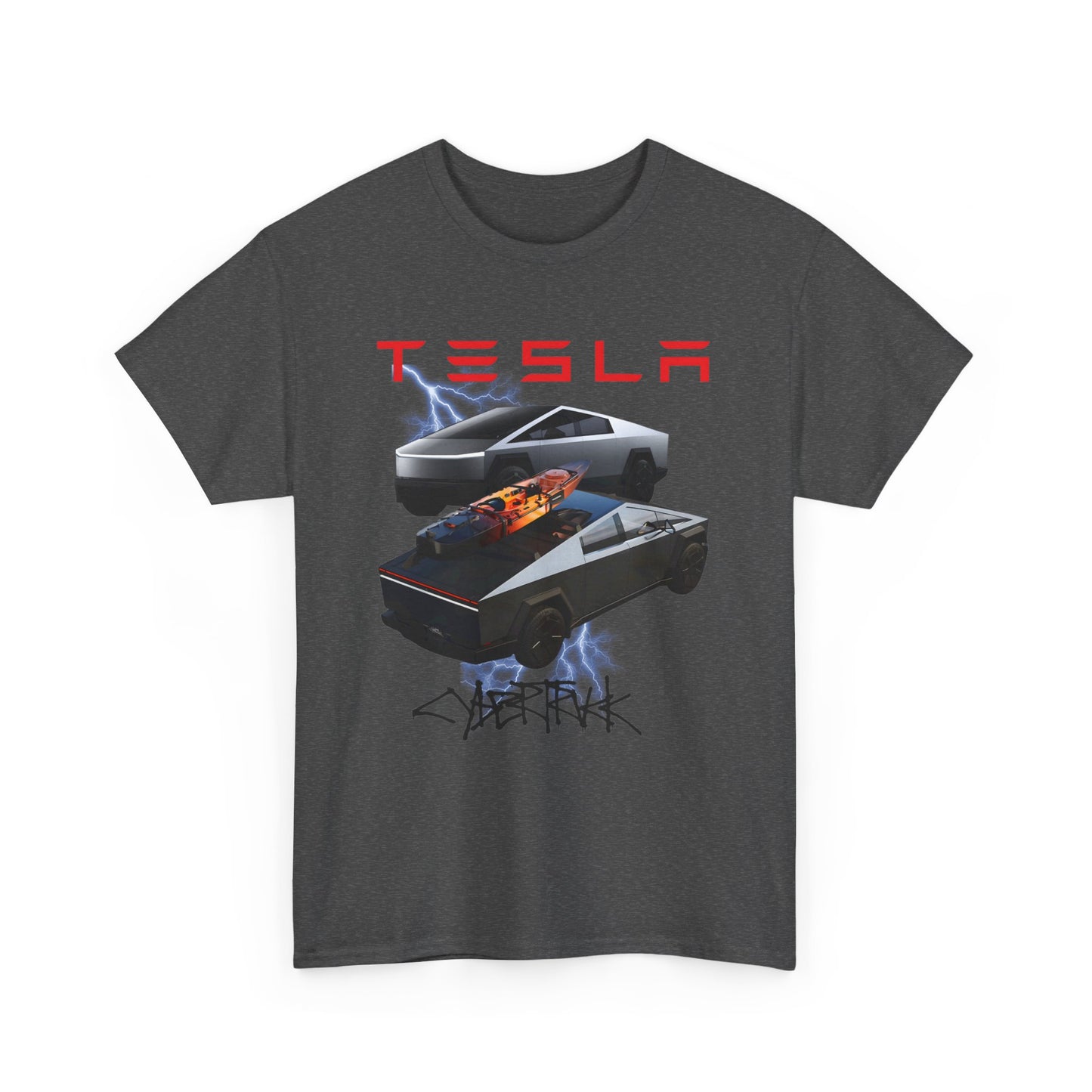TESLA Double Truck Unisex Heavy Cotton Tee