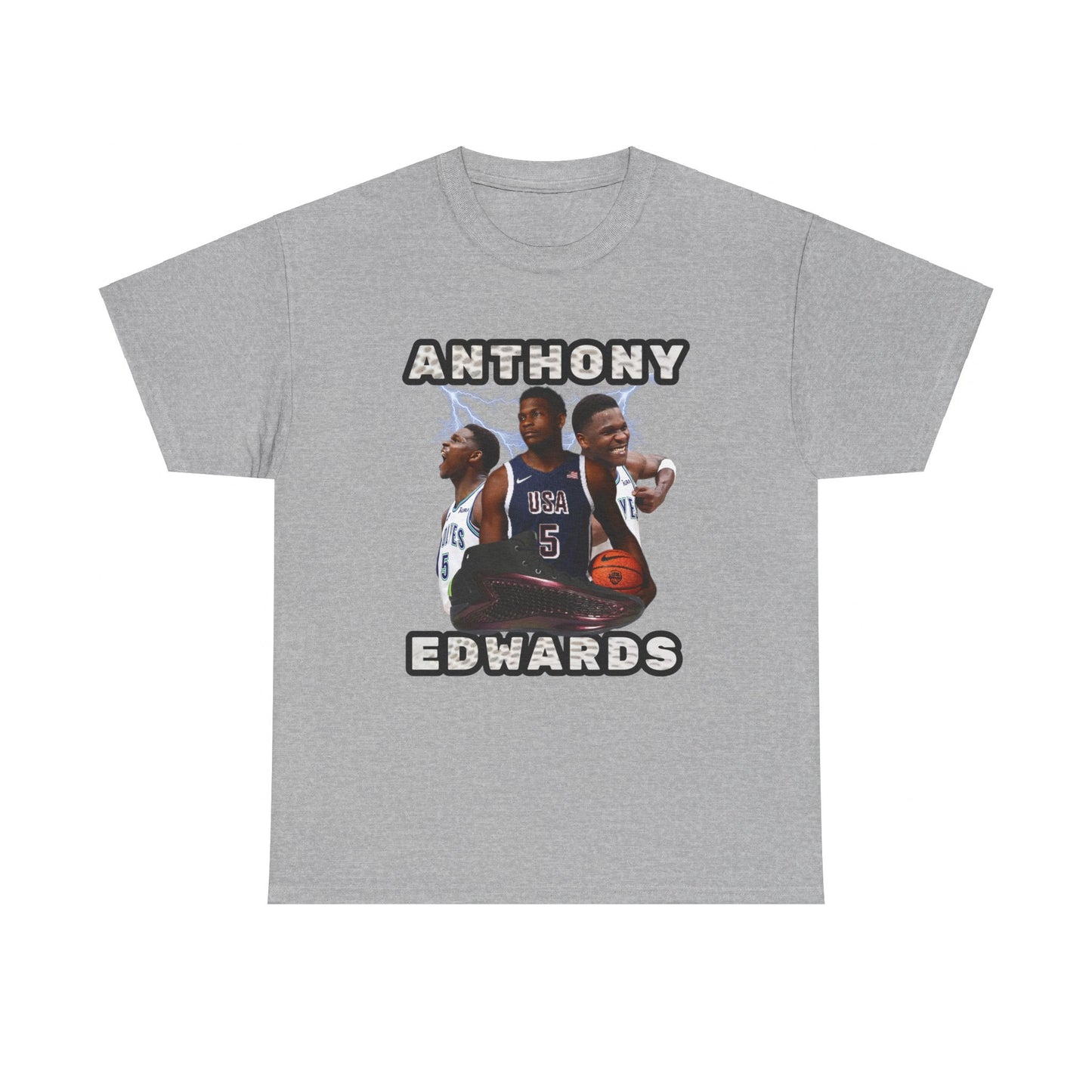 BLUE Anthony Edwards shirt Nba Tee Anthony Edwards poster png