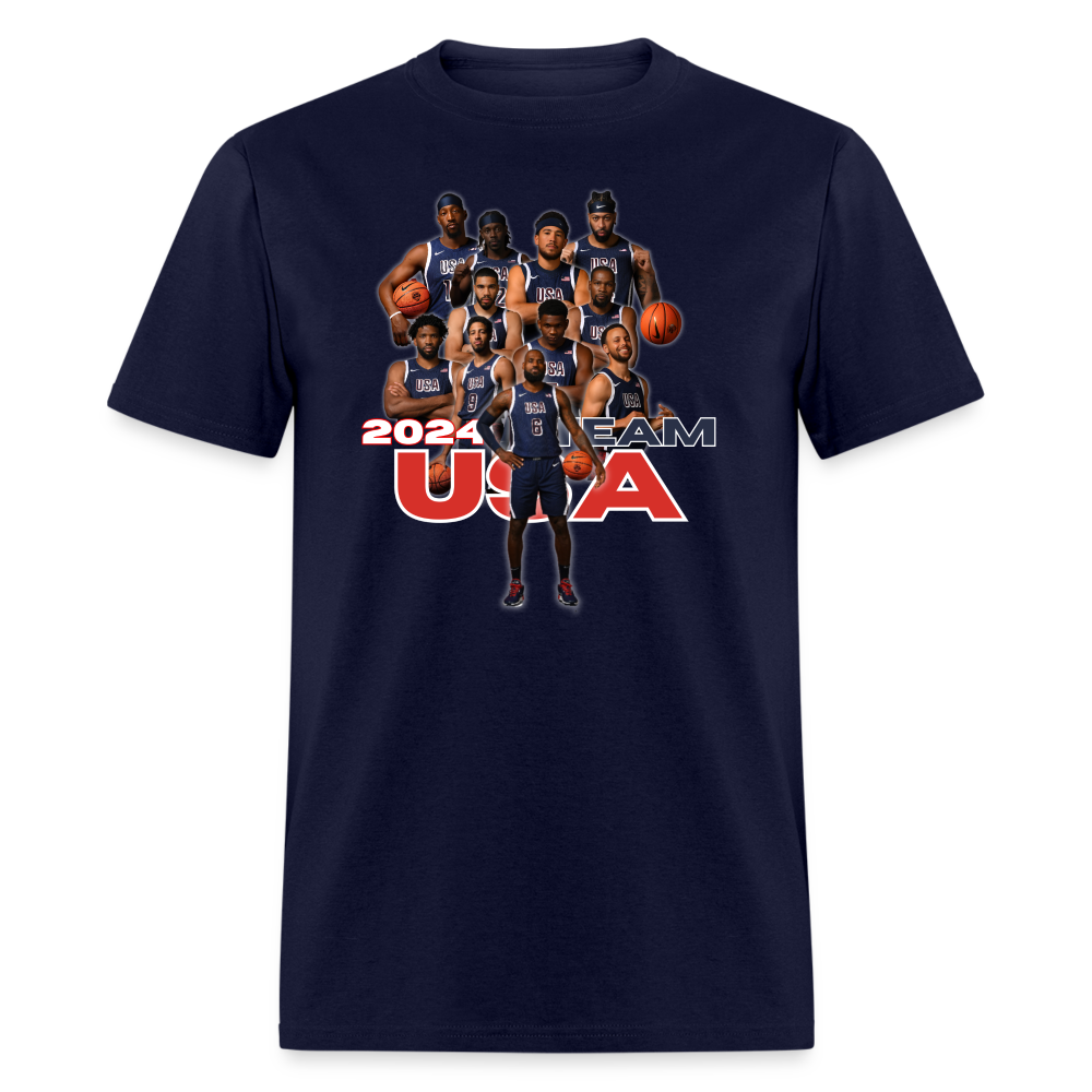 2024 Team USA Jason Tatum Lebron Unisex Classic T-Shirt - navy