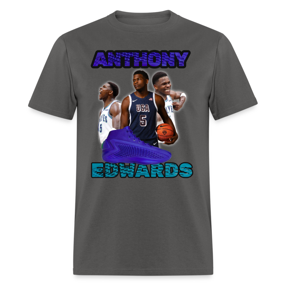 ANTHONY EDWARDS #1 OPTION Unisex Classic T-Shirt - charcoal