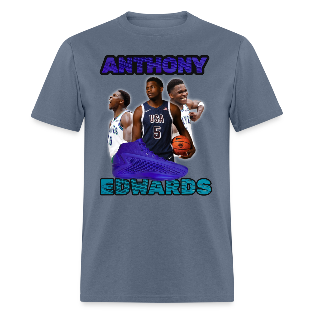 ANTHONY EDWARDS #1 OPTION Unisex Classic T-Shirt - denim