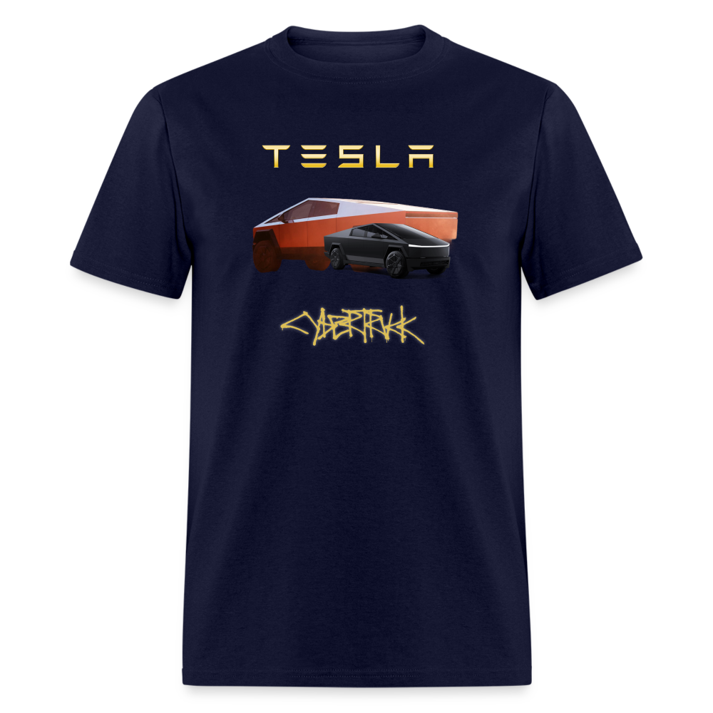 TESLA CYBER TRUCK shirt Elon Tesla shirt Tshirt Tesla Car Lover Gift Unisex TeeUnisex Classic T-Shirt - navy