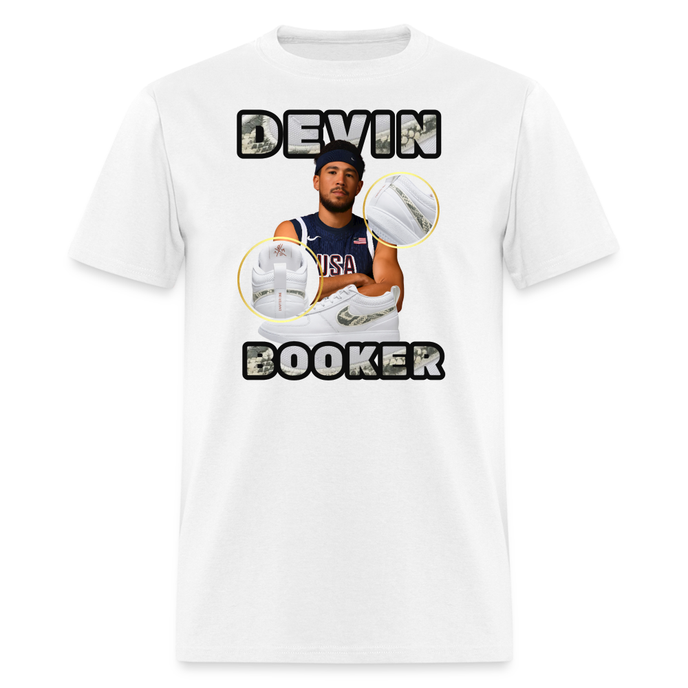 Purple Devin Booker Unisex Classic T-Shirt - white