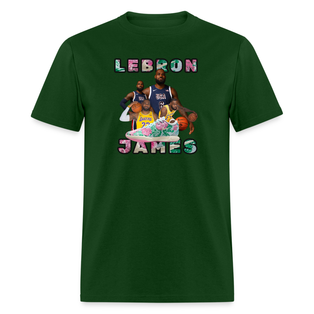 BRIGHT GREEN Lebron Shoe Unisex Classic T-Shirt - forest green