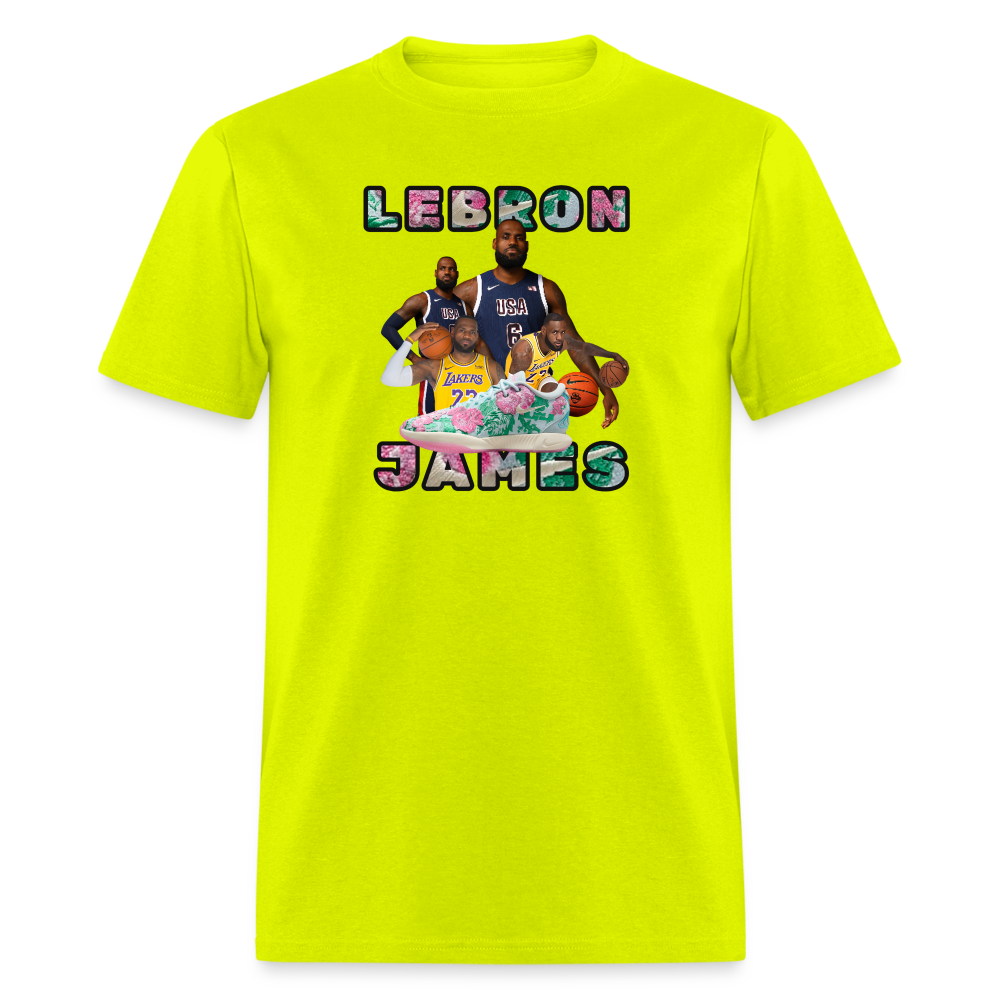BRIGHT GREEN Lebron Shoe Unisex Classic T-Shirt - safety green