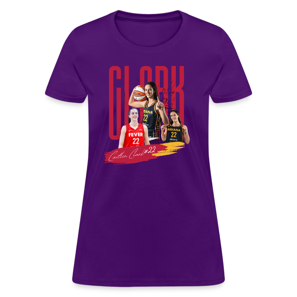CAITLIN CLARK Women's T-Shirt - purple