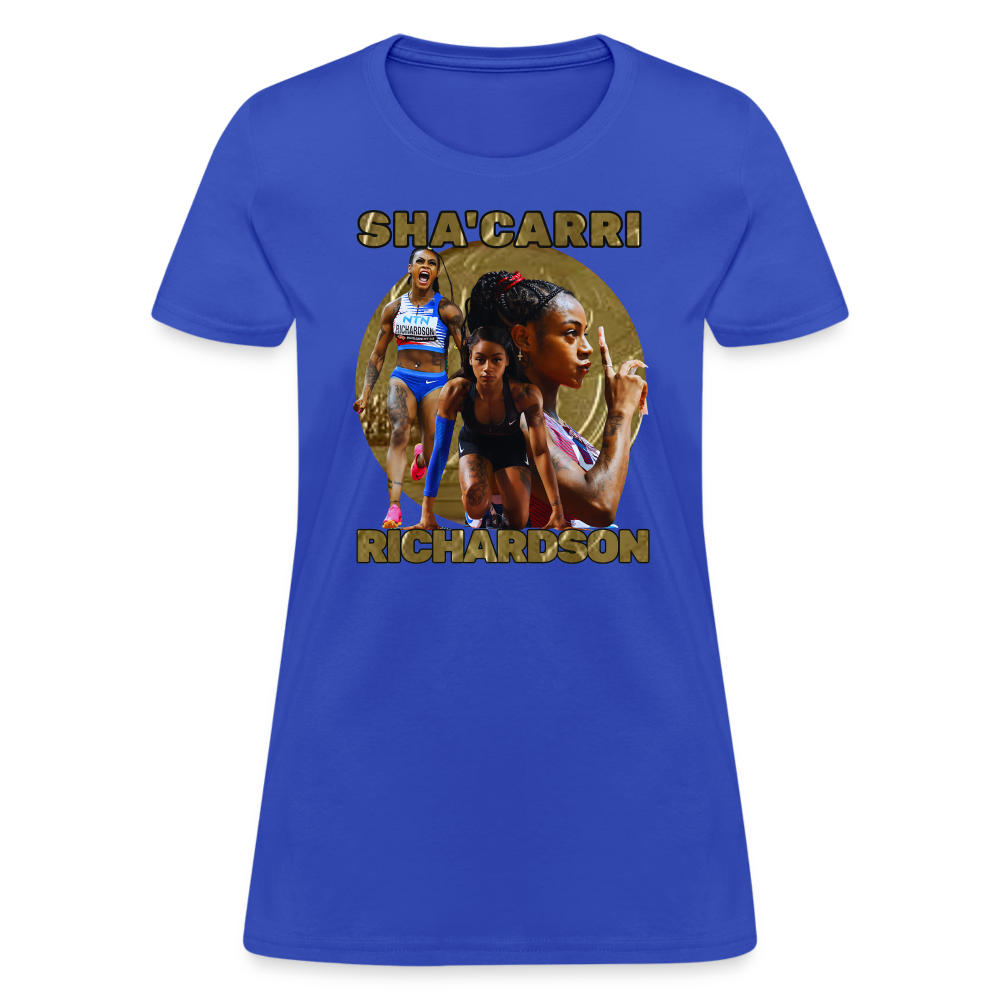 SHA'CARRI BLACK CUST Women's T-Shirt - royal blue