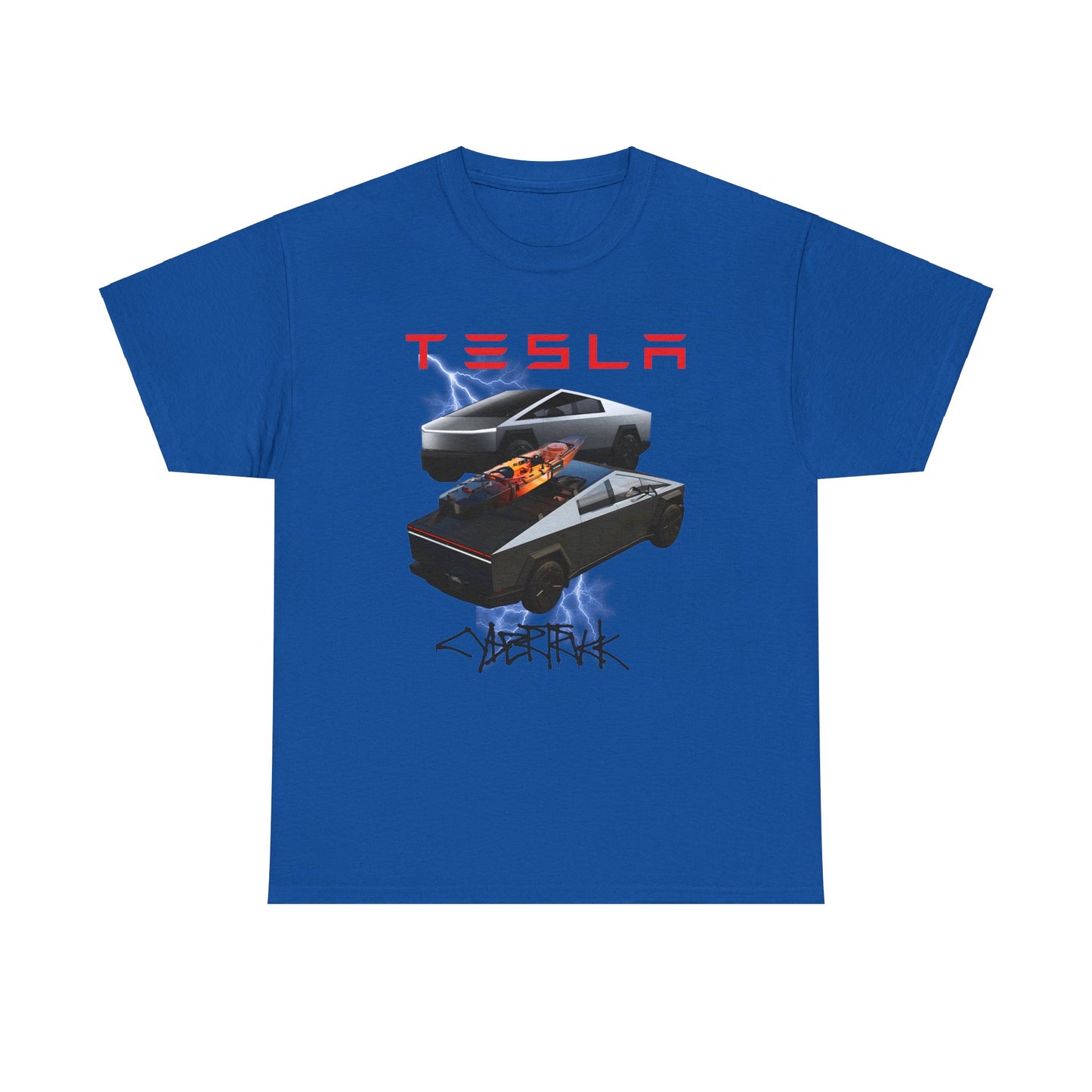 TESLA Double Truck Unisex Heavy Cotton Tee