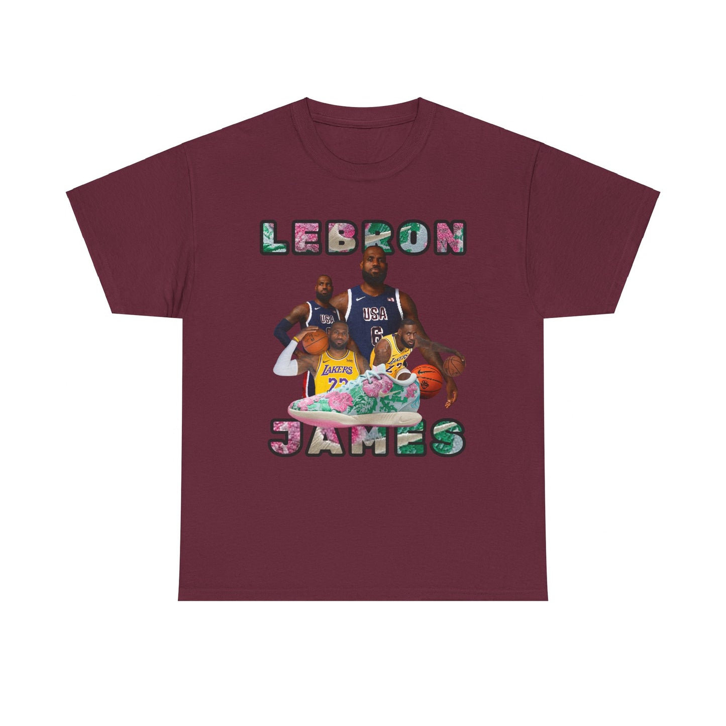 PINK  Lebron Unisex Heavy Cotton Tee