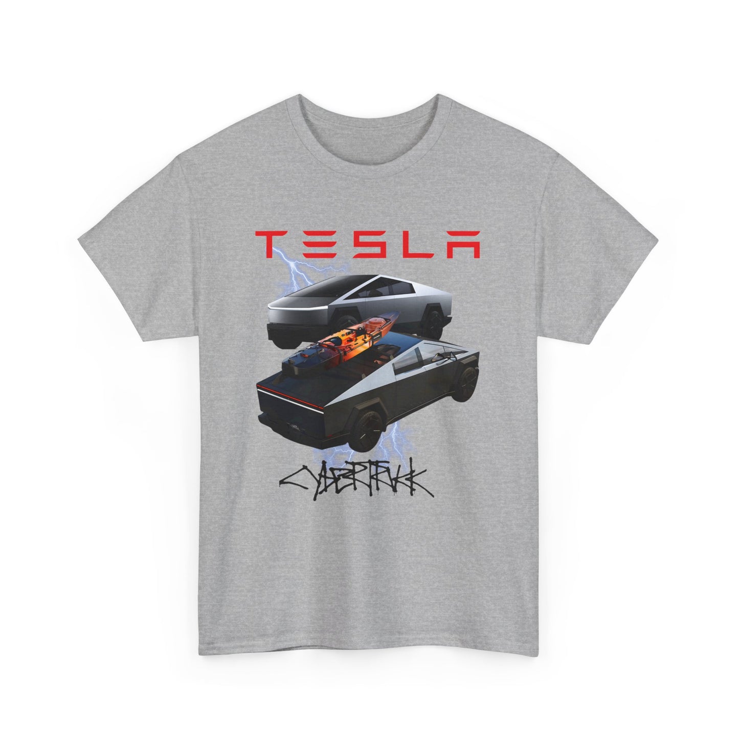 TESLA Double Truck Unisex Heavy Cotton Tee