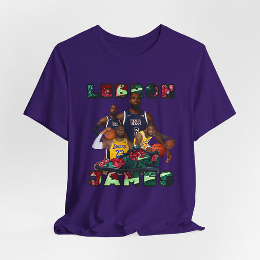 PURPLE Lebron Unisex Jersey Short Sleeve Tee