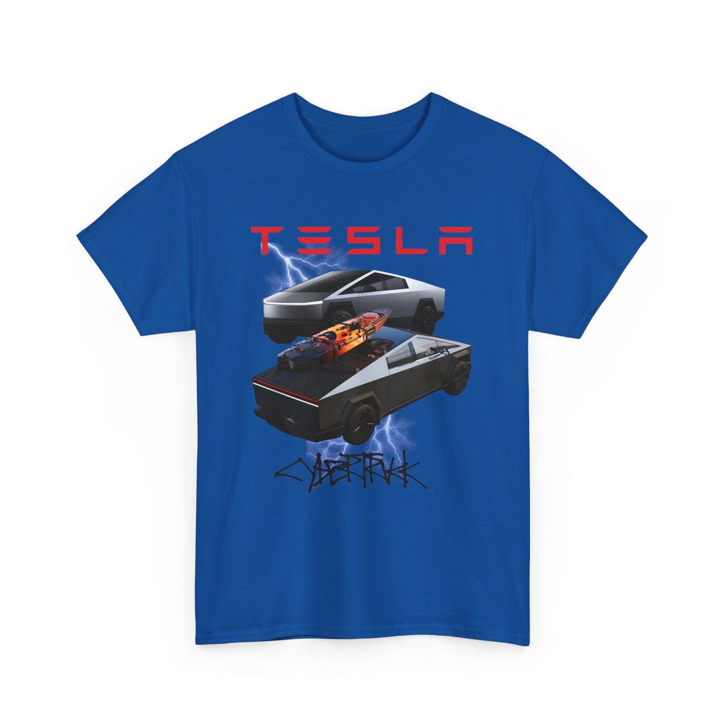 TESLA Double Truck Unisex Heavy Cotton Tee