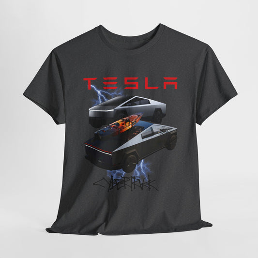 TESLA Double Truck Unisex Heavy Cotton Tee