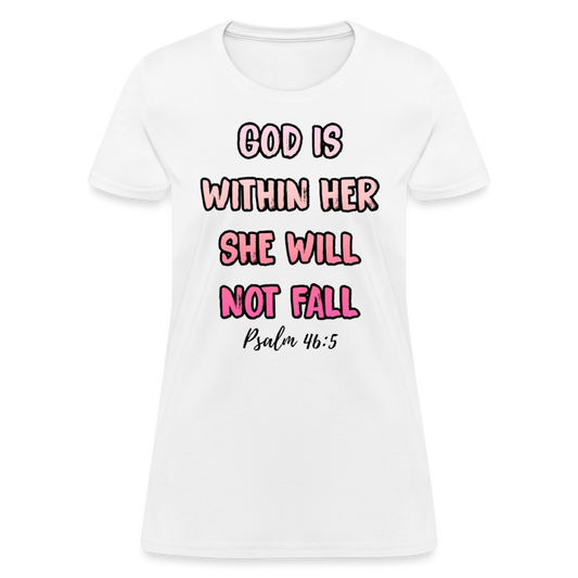 "You will not fall" - white