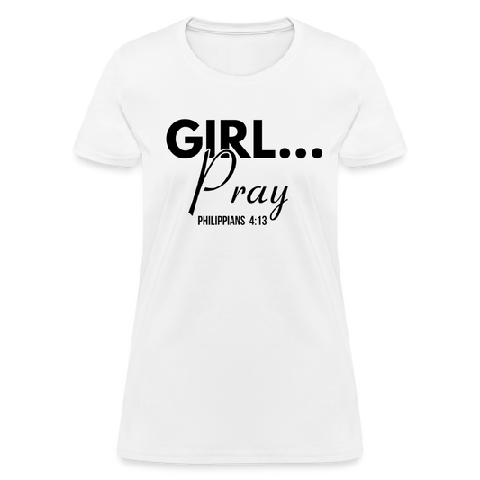 Girl PRAY - white