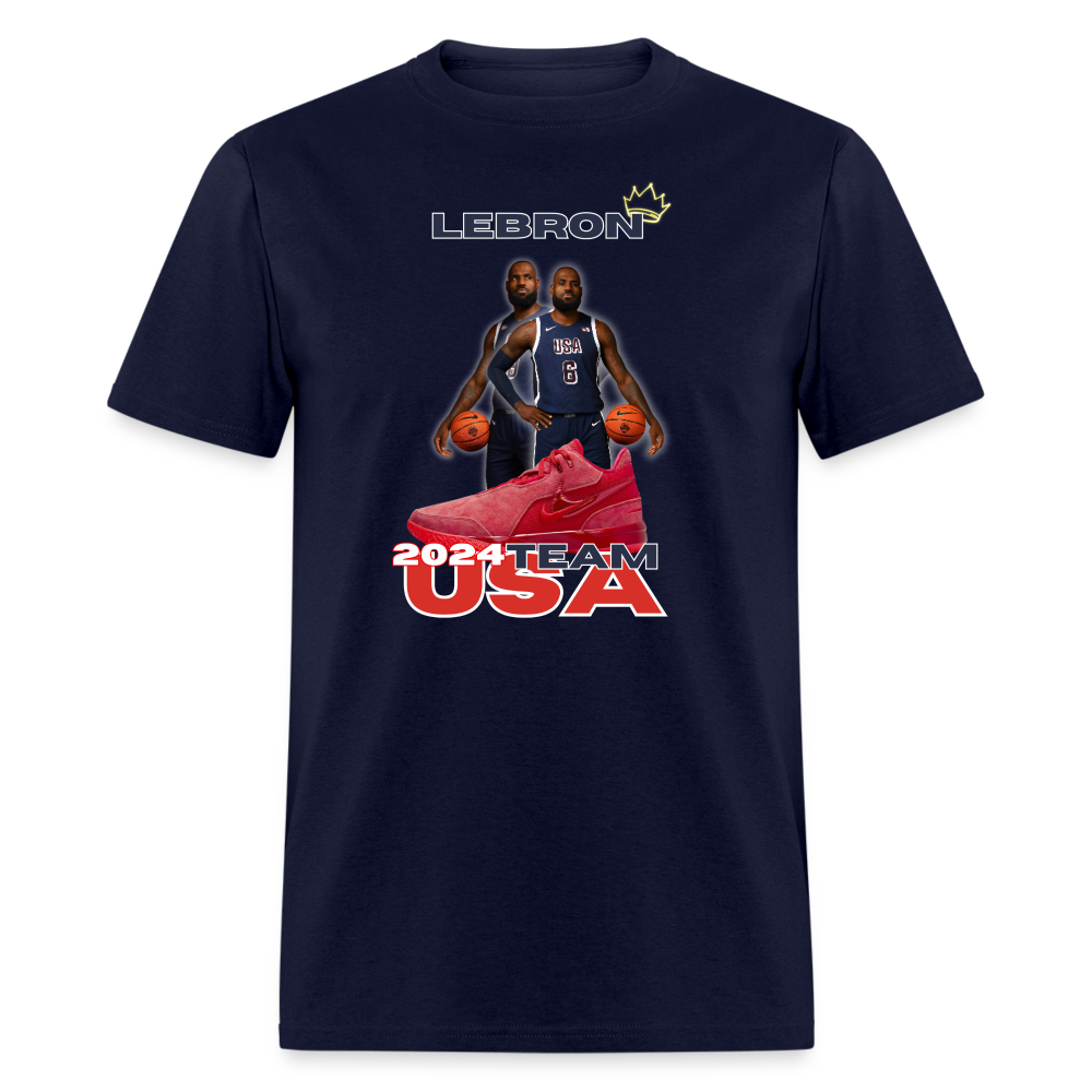 LEBRON 2024 TEAM USA Unisex Classic T-Shirt - navy
