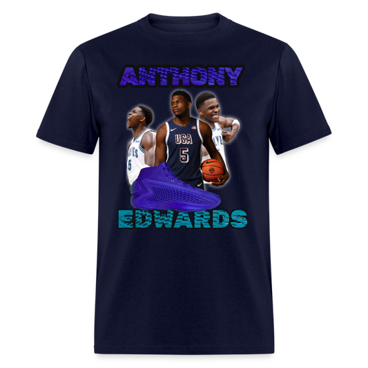ANTHONY EDWARDS #1 OPTION  Unisex Classic T-Shirt - navy