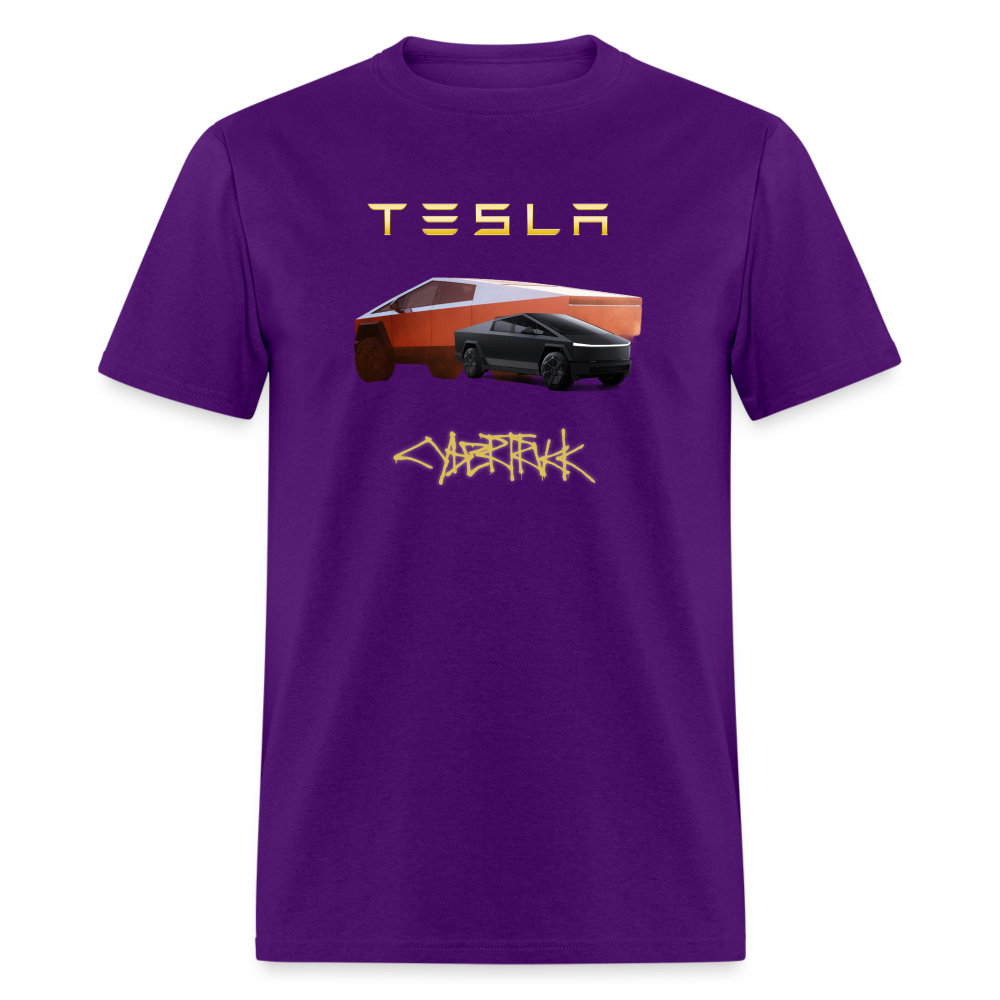 TESLA CYBER TRUCK shirt Elon Tesla shirt Tshirt Tesla Car Lover Gift Unisex  TeeUnisex Classic T-Shirt - purple