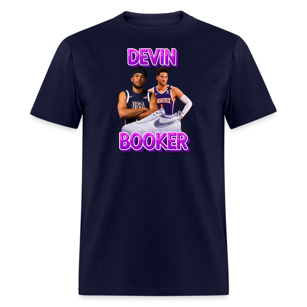 Devin Book Unisex Classic T-Shirt - navy