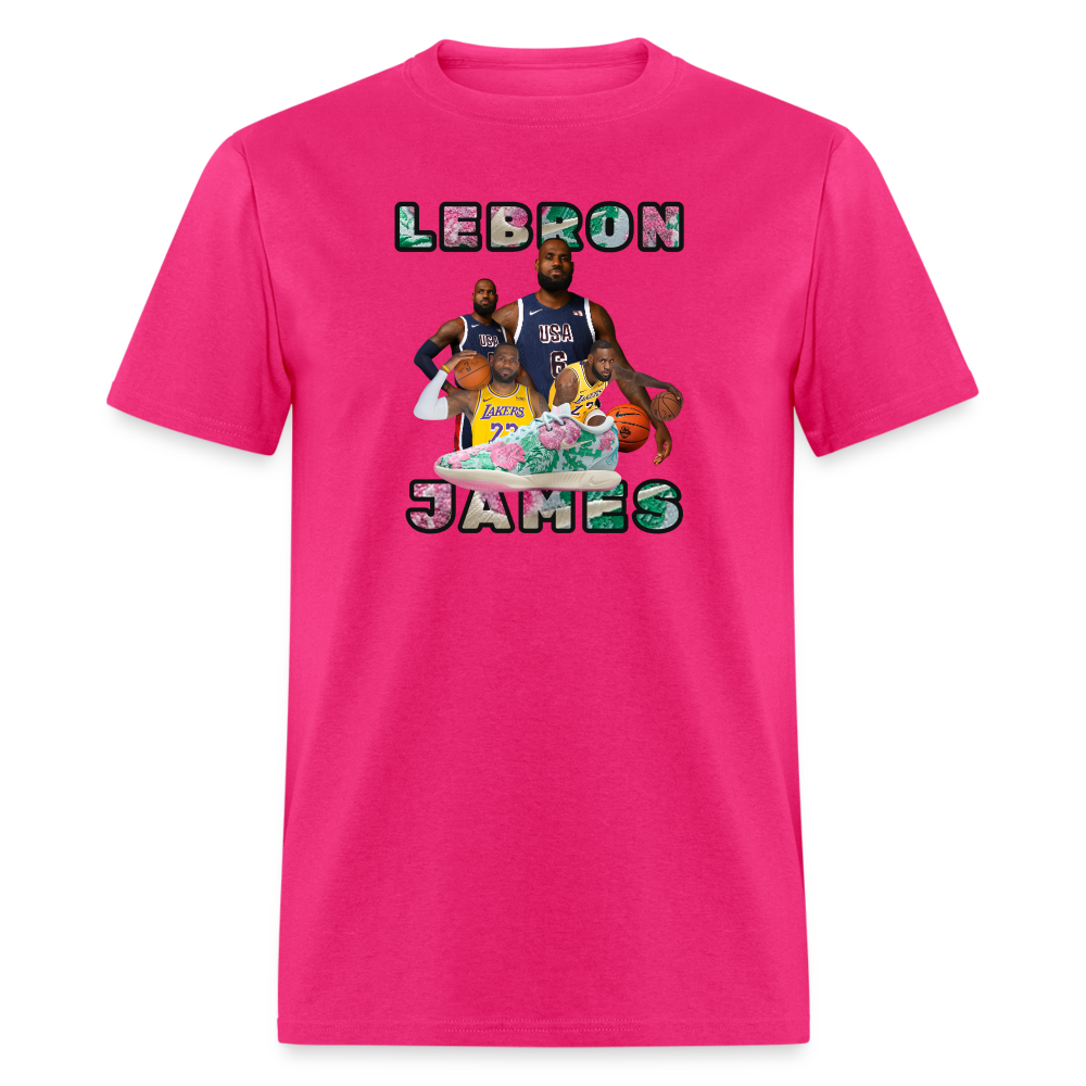 BRIGHT GREEN Lebron Shoe Unisex Classic T-Shirt - fuchsia