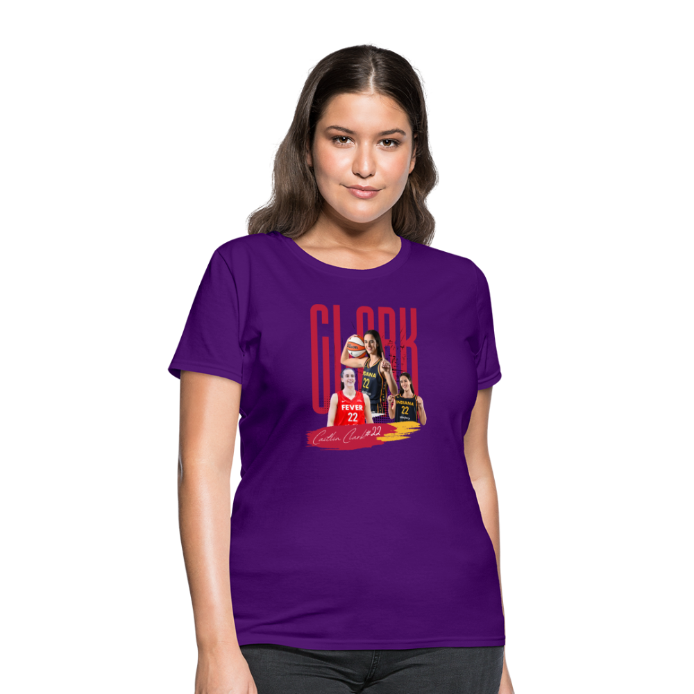 CAITLIN CLARK Women's T-Shirt - purple
