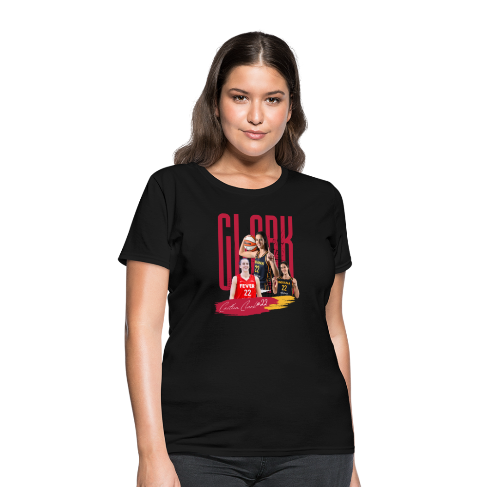 CAITLIN CLARK Women's T-Shirt - black