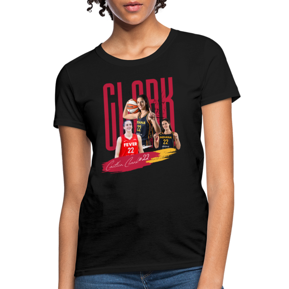 CAITLIN CLARK Women's T-Shirt - black