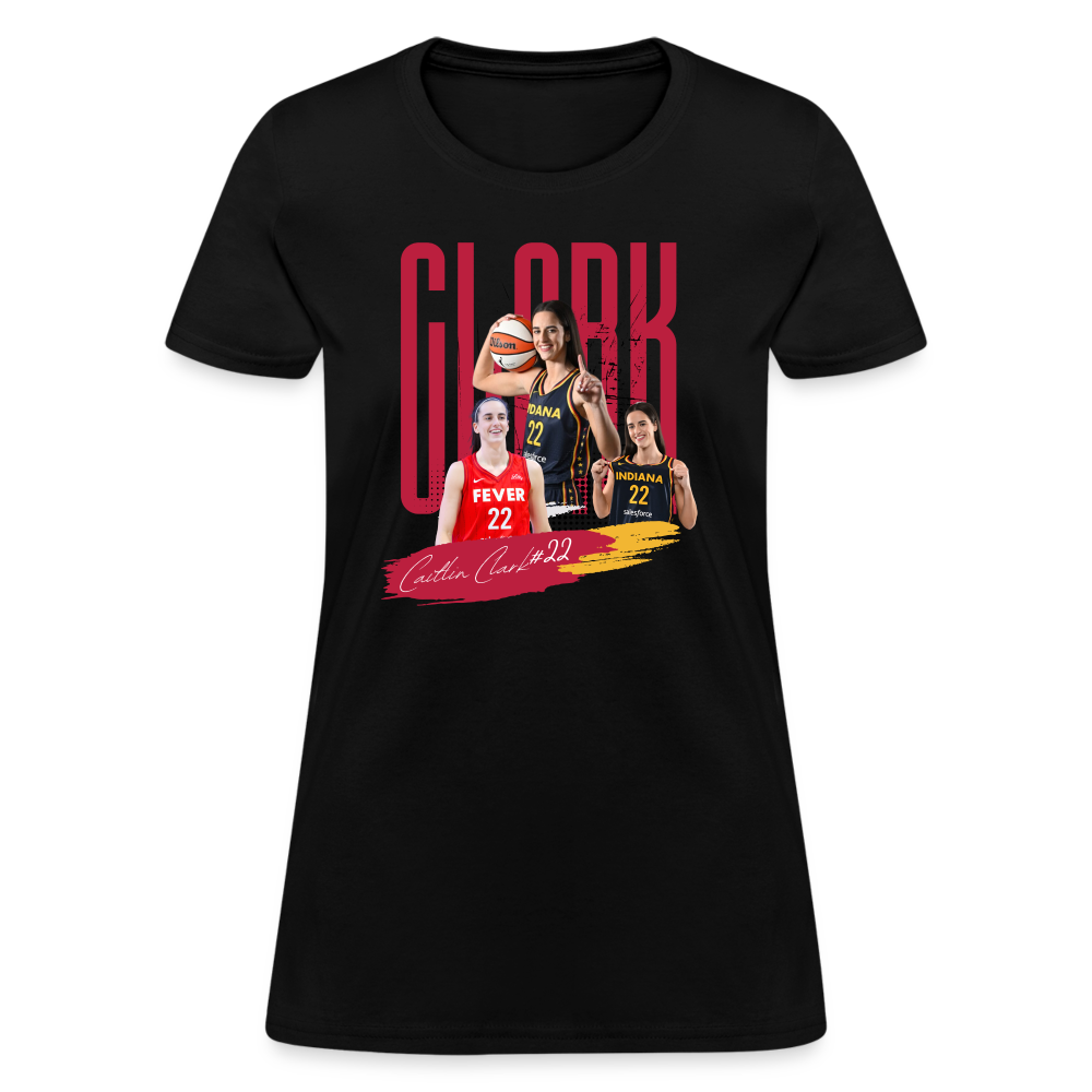 CAITLIN CLARK Women's T-Shirt - black