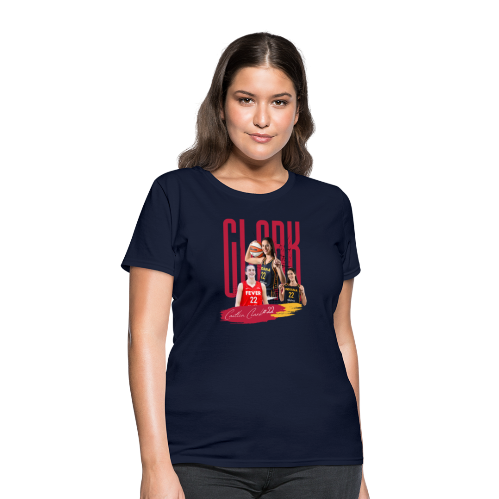 CAITLIN CLARK Women's T-Shirt - navy