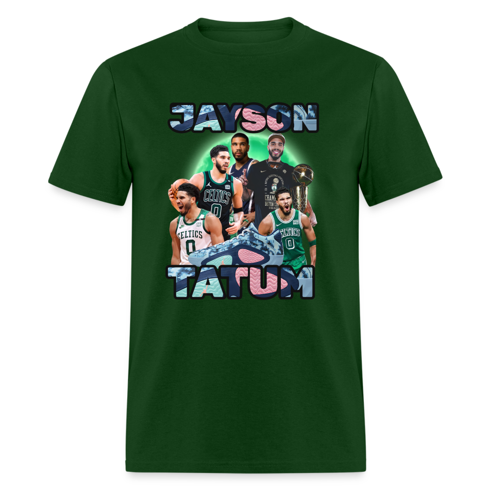 JAYSON TATUM GREEN LATERN DENIM Unisex Classic T-Shirt - forest green