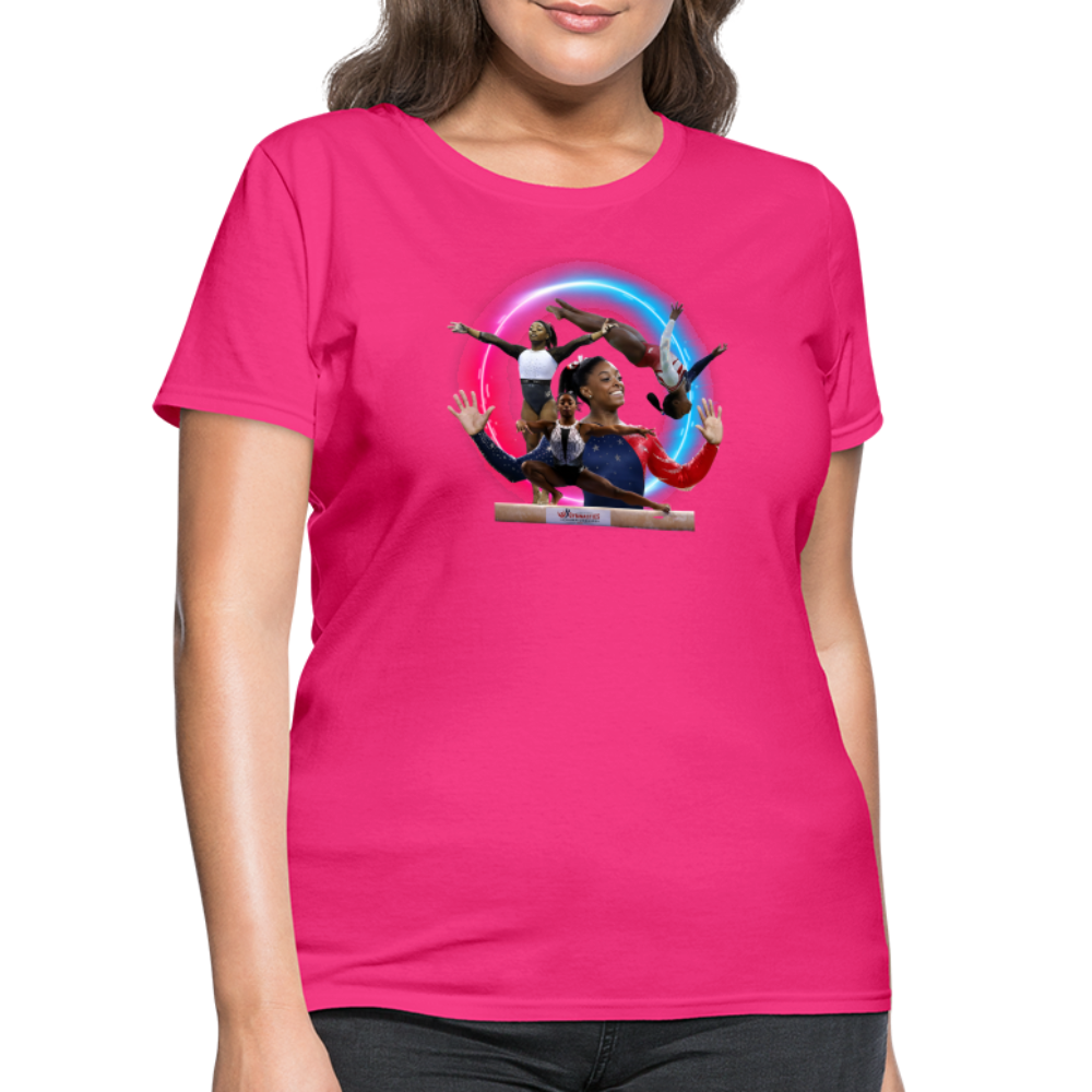 1 SIMONE BILESWomen's T-Shirt - fuchsia