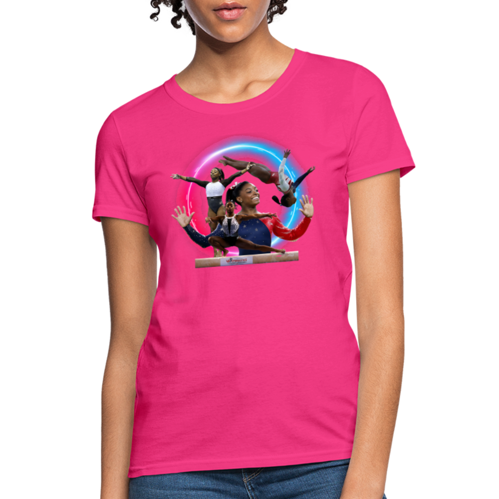 1 SIMONE BILESWomen's T-Shirt - fuchsia